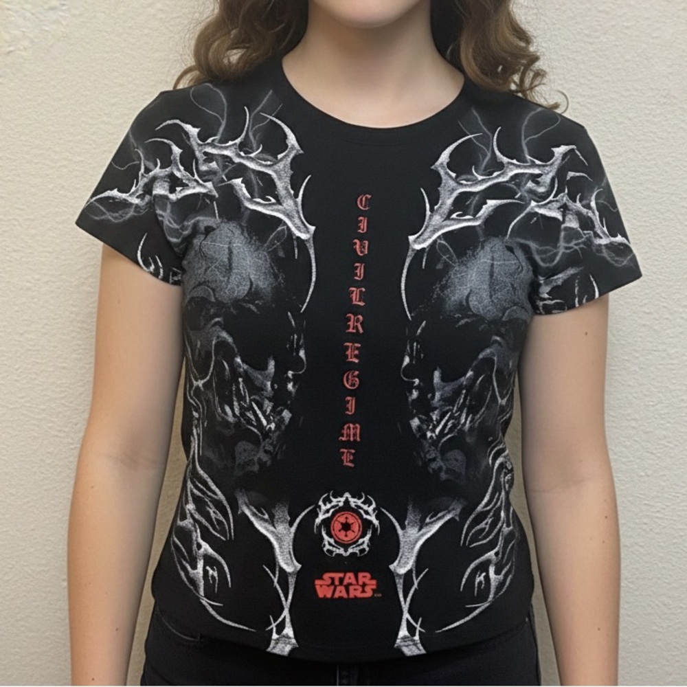 Star Wars Civil Regime Black Graphic Women's Tee